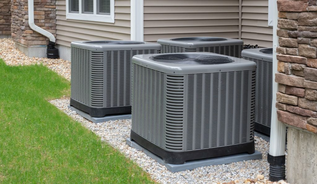 residential HVAC and air conditioning unit