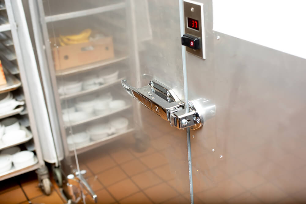 A commercial refrigerator